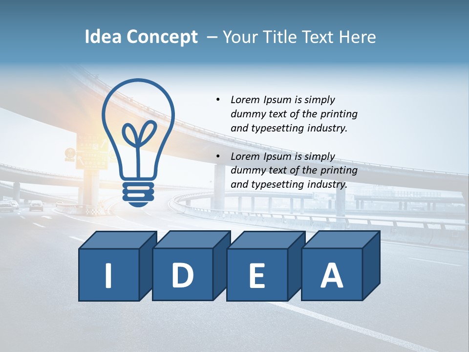 Fast Pillar Over PowerPoint Template