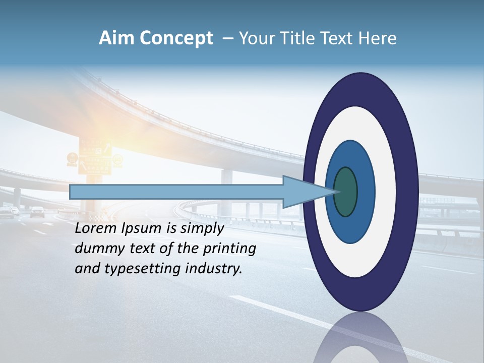 Fast Pillar Over PowerPoint Template