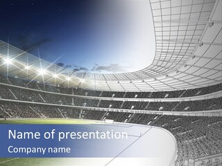 Chalk Stand Football PowerPoint Template