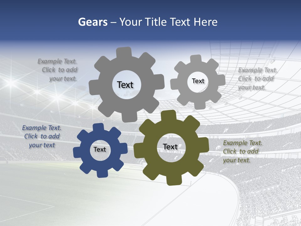 Chalk Stand Football PowerPoint Template