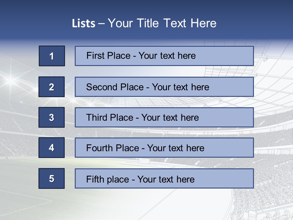 Chalk Stand Football PowerPoint Template