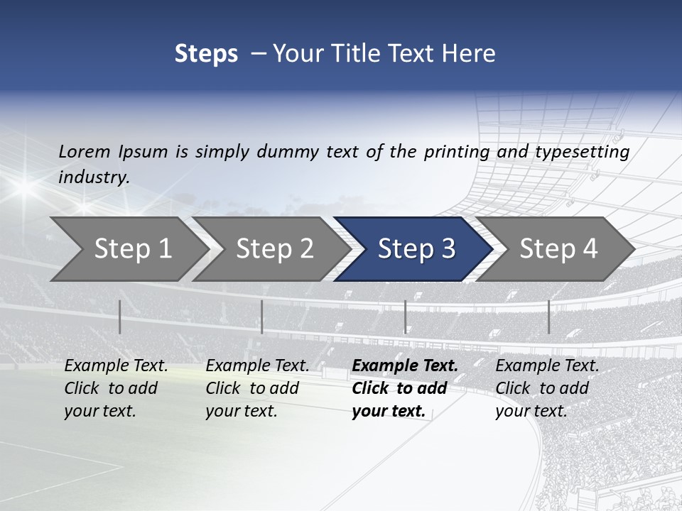 Chalk Stand Football PowerPoint Template