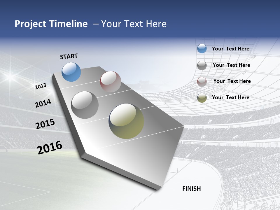 Chalk Stand Football PowerPoint Template