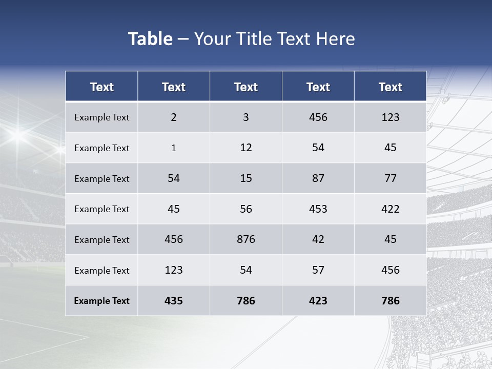 Chalk Stand Football PowerPoint Template