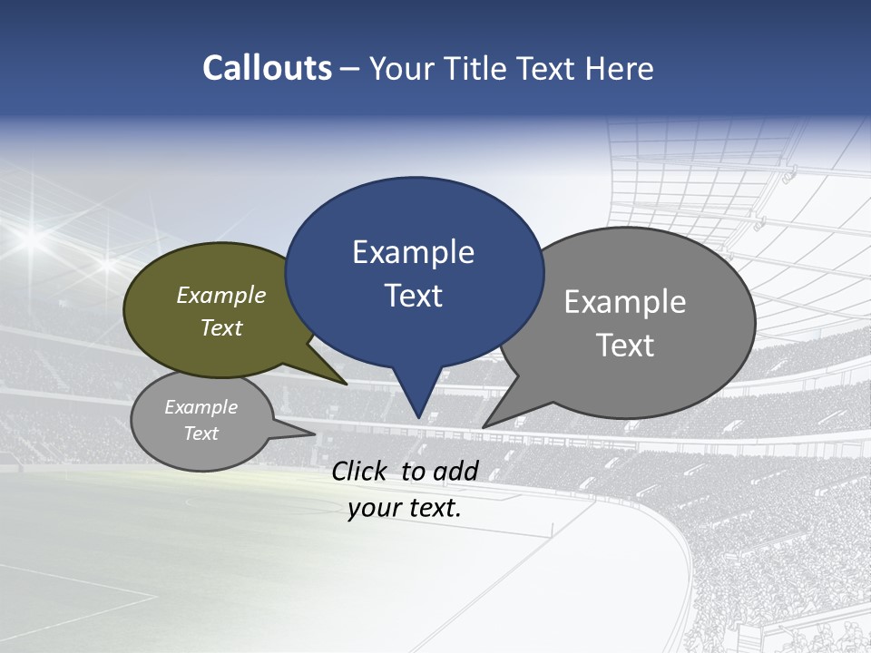 Chalk Stand Football PowerPoint Template