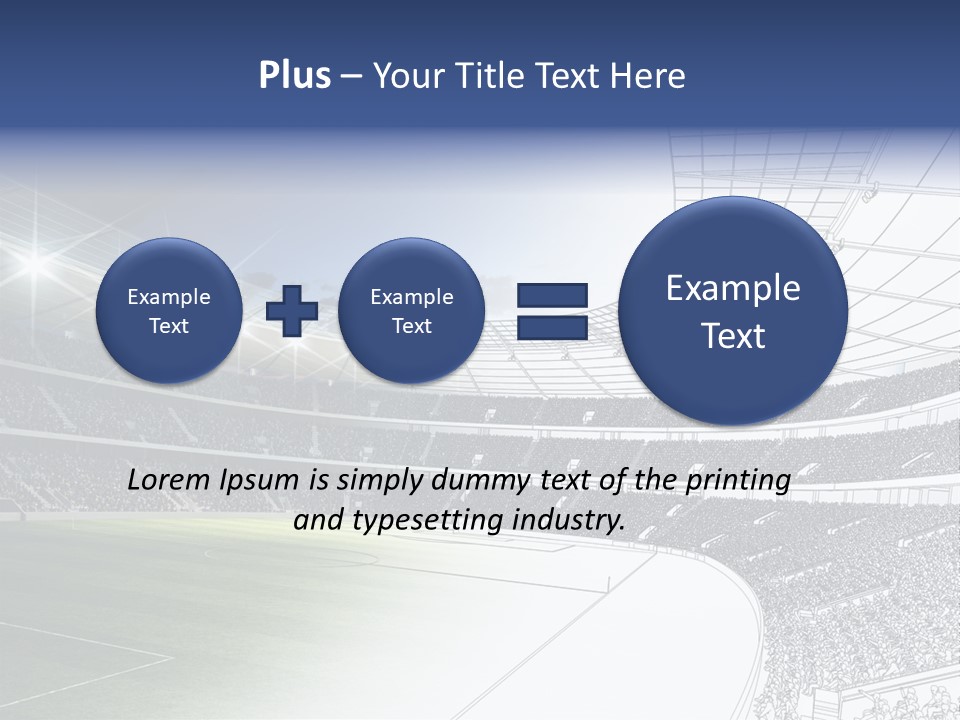 Chalk Stand Football PowerPoint Template