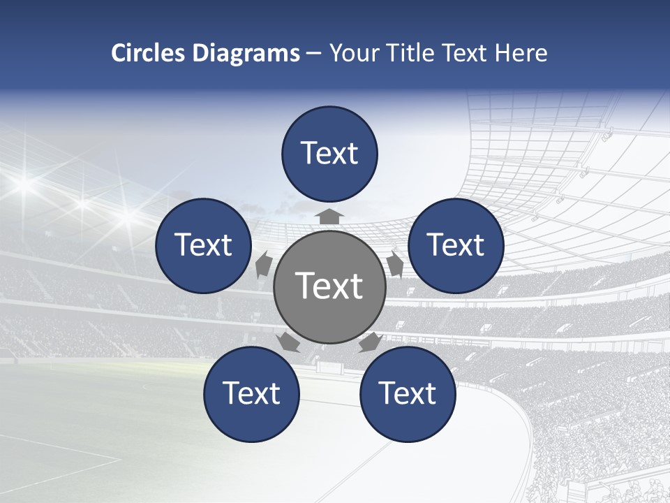 Chalk Stand Football PowerPoint Template