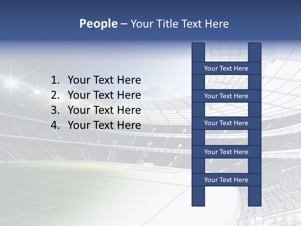 Chalk Stand Football PowerPoint Template