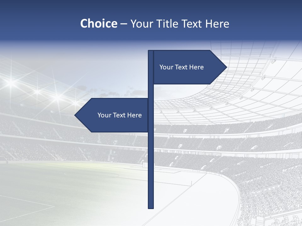 Chalk Stand Football PowerPoint Template