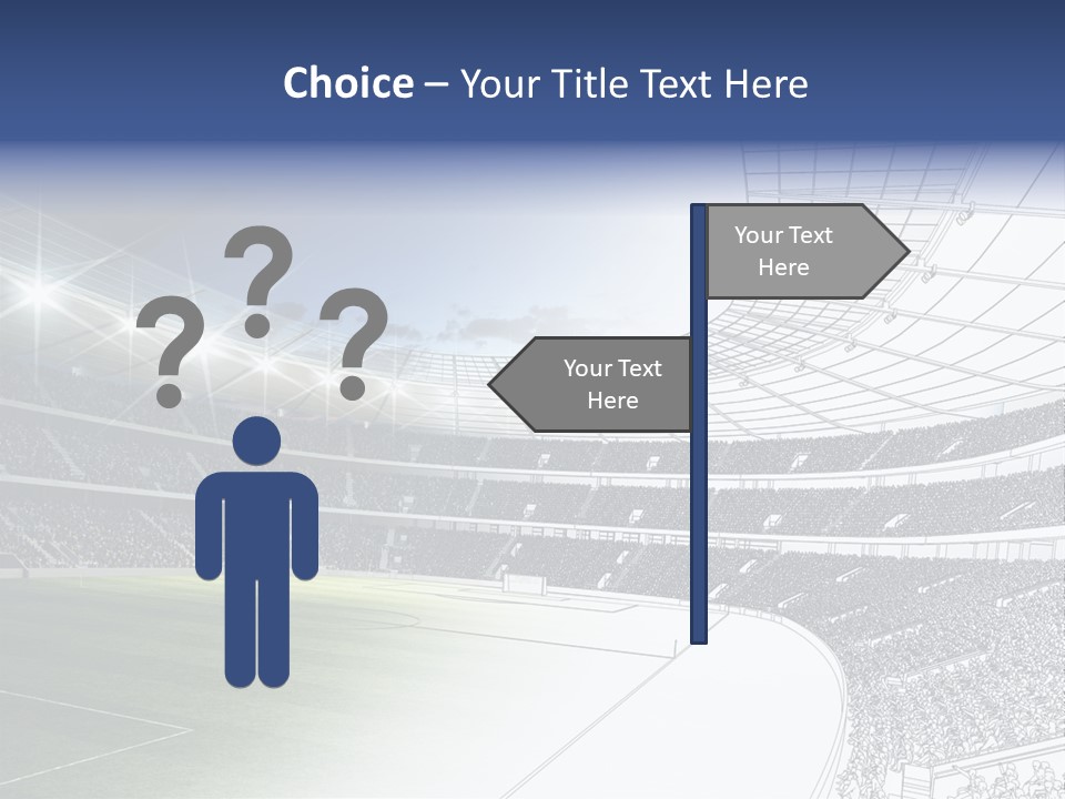 Chalk Stand Football PowerPoint Template