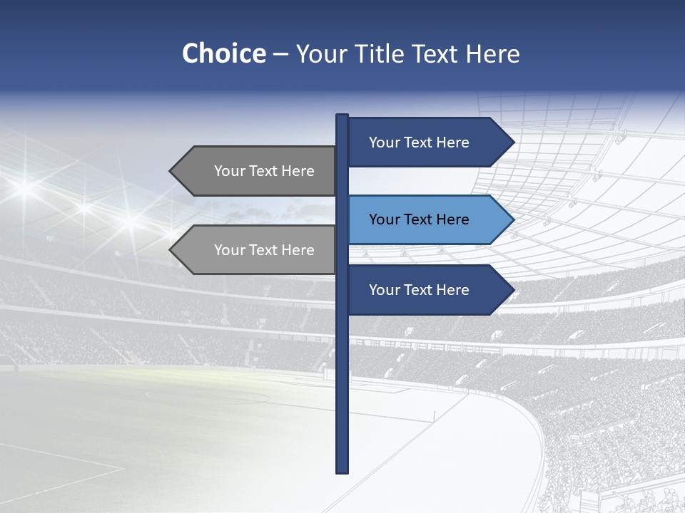 Chalk Stand Football PowerPoint Template