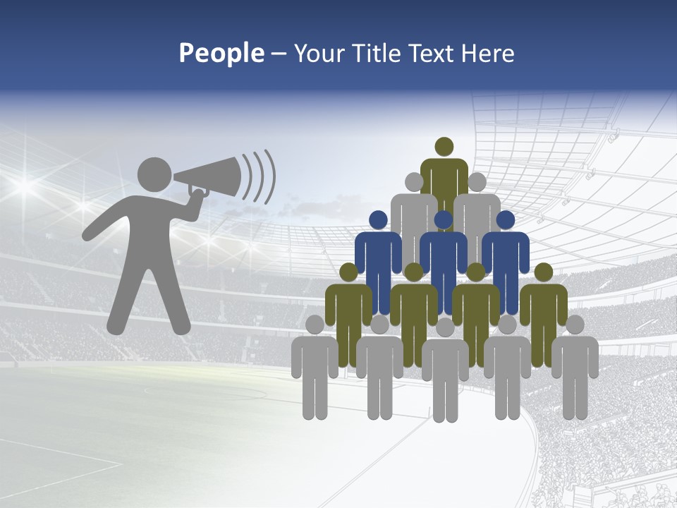 Chalk Stand Football PowerPoint Template