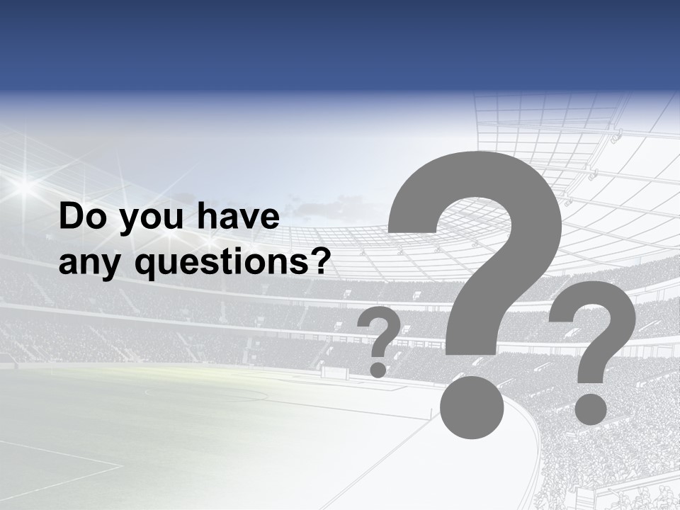 Chalk Stand Football PowerPoint Template