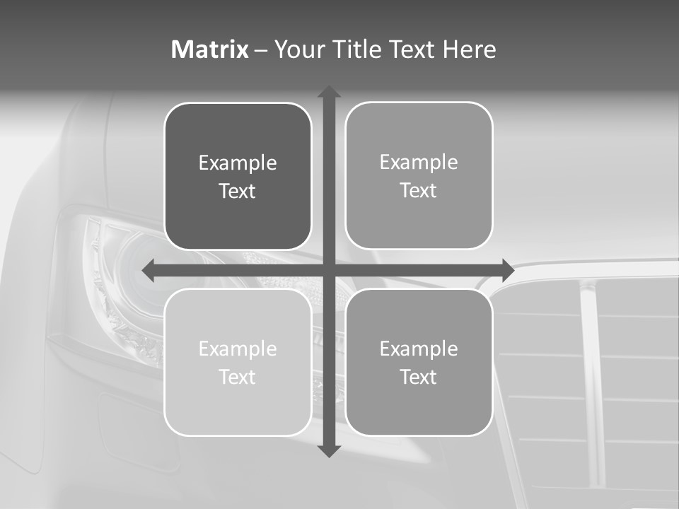 Black Car Isolated PowerPoint Template