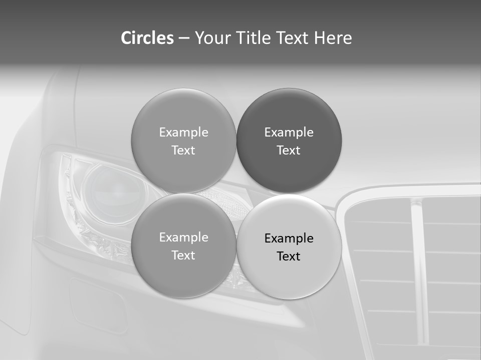 Black Car Isolated PowerPoint Template