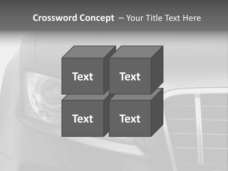 Black Car Isolated PowerPoint Template