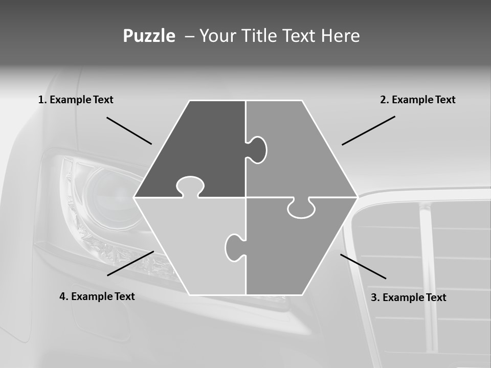 Black Car Isolated PowerPoint Template