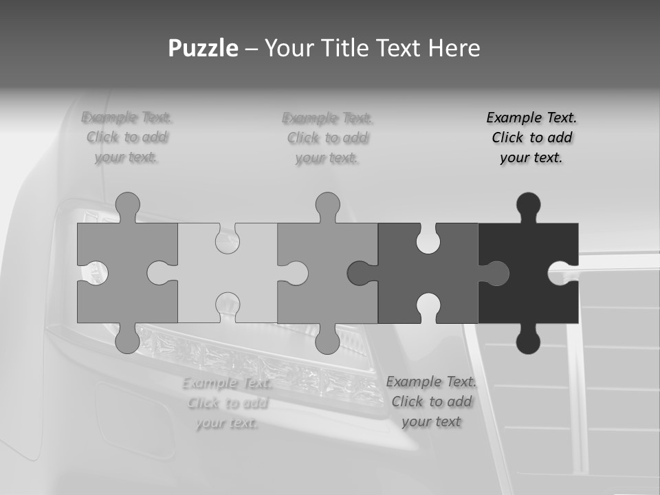 Black Car Isolated PowerPoint Template