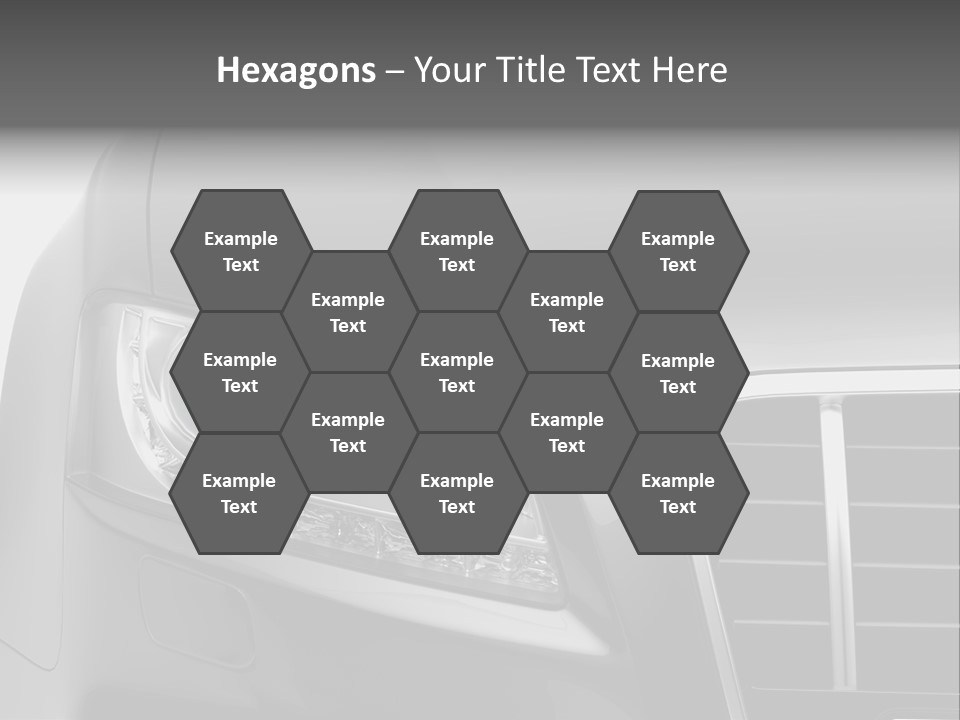 Black Car Isolated PowerPoint Template