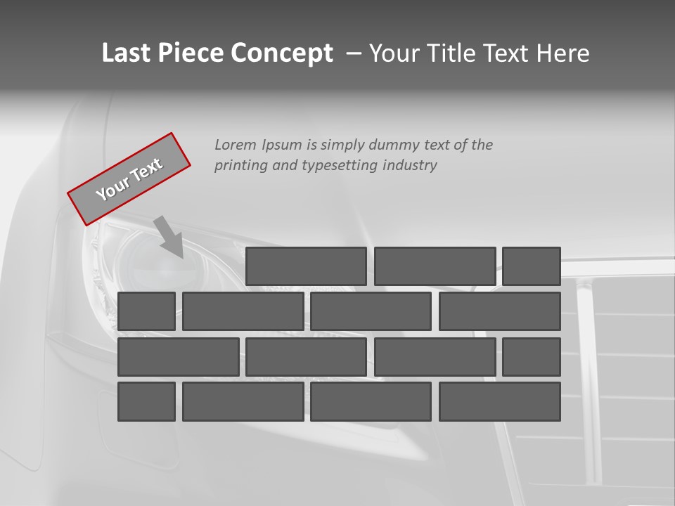 Black Car Isolated PowerPoint Template