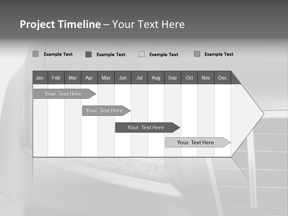 Black Car Isolated PowerPoint Template
