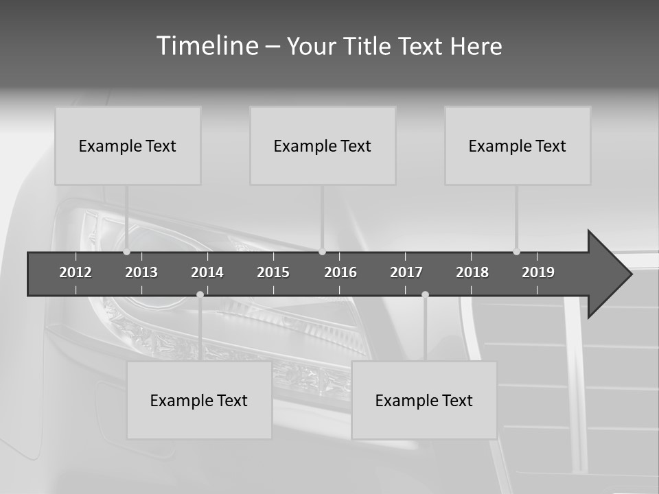 Black Car Isolated PowerPoint Template