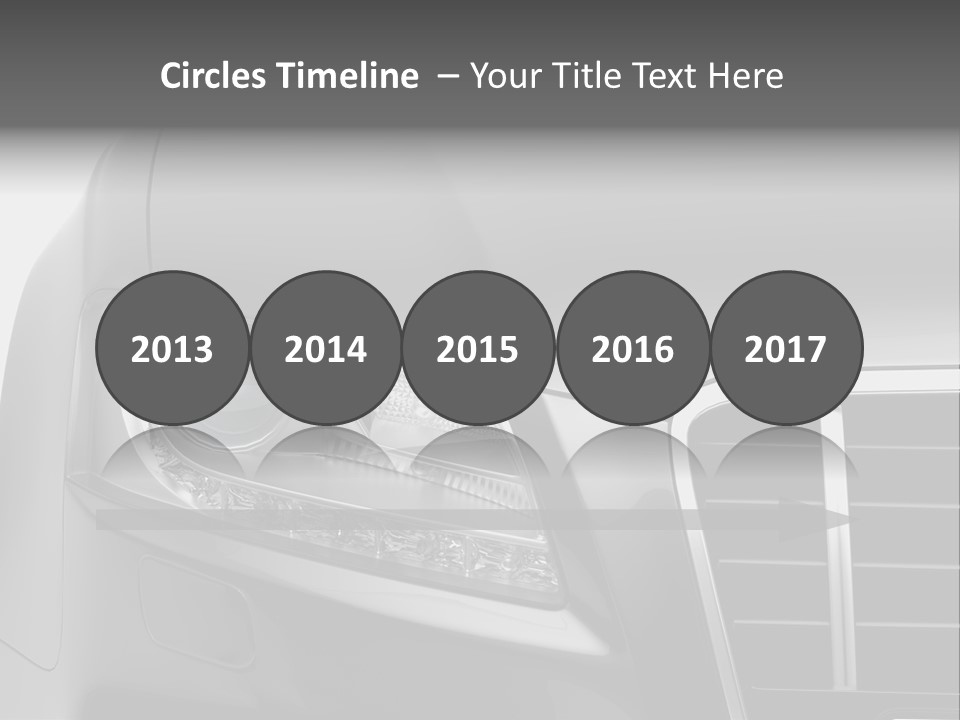 Black Car Isolated PowerPoint Template