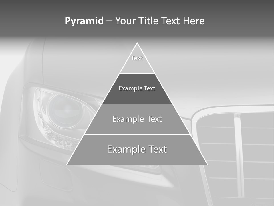 Black Car Isolated PowerPoint Template