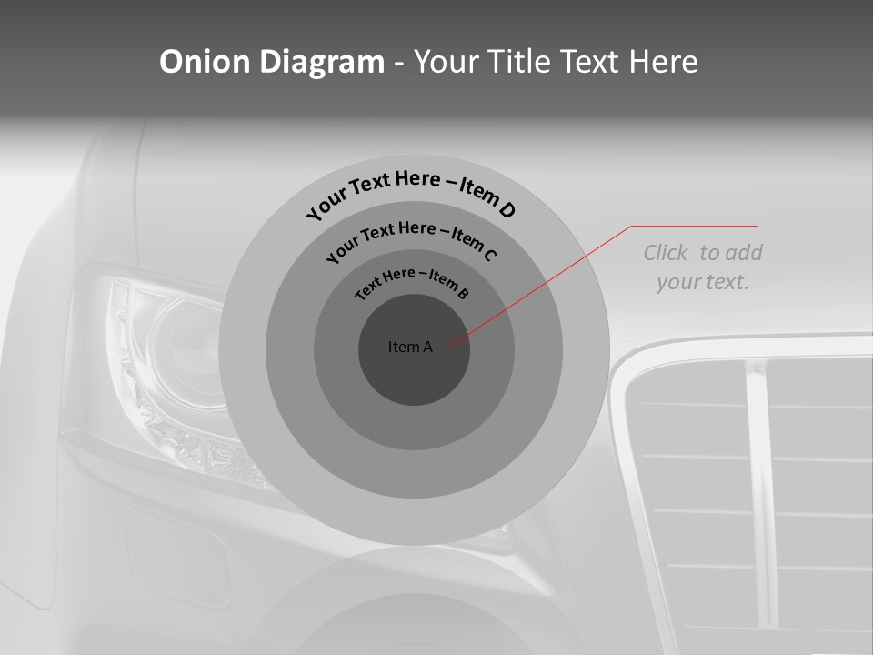 Black Car Isolated PowerPoint Template