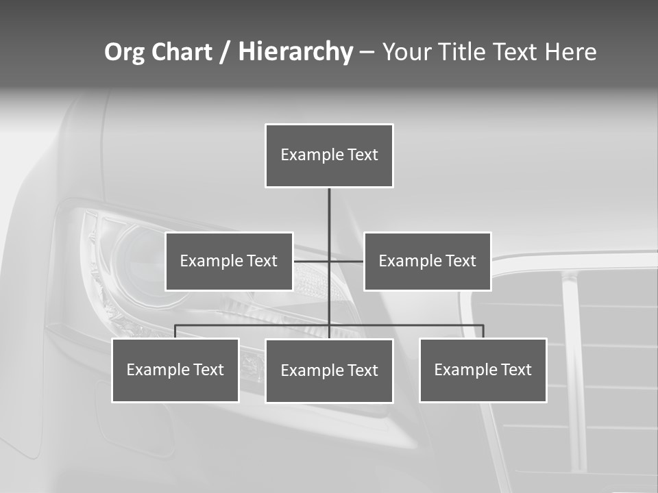 Black Car Isolated PowerPoint Template