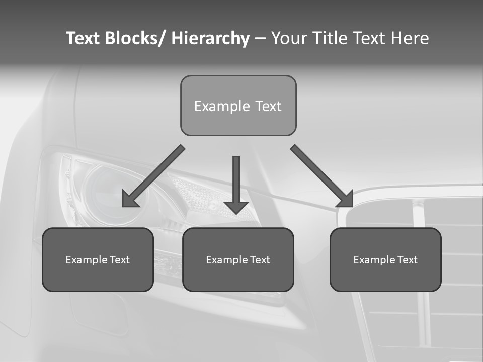 Black Car Isolated PowerPoint Template