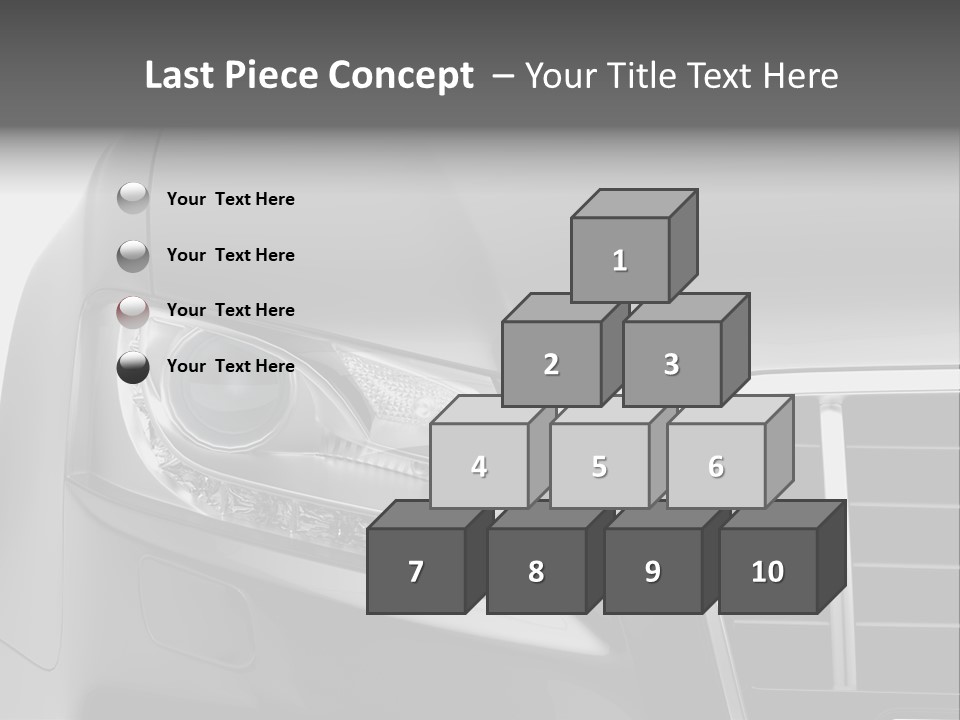 Black Car Isolated PowerPoint Template