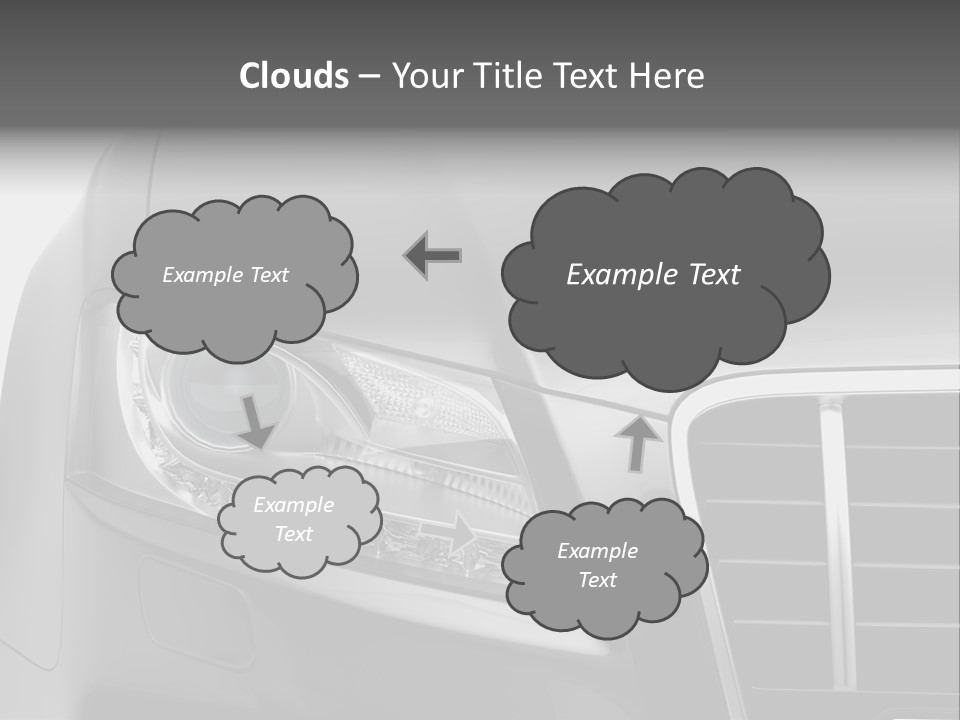 Black Car Isolated PowerPoint Template