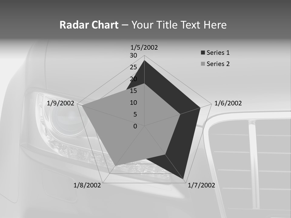 Black Car Isolated PowerPoint Template