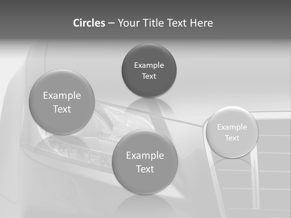 Black Car Isolated PowerPoint Template