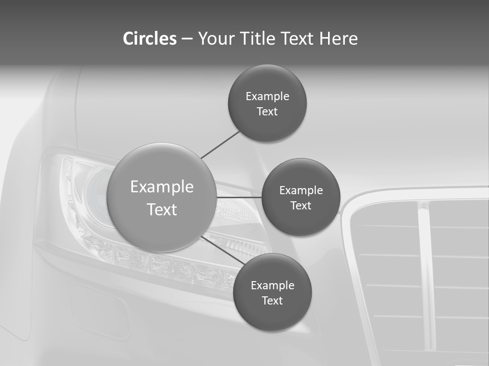 Black Car Isolated PowerPoint Template