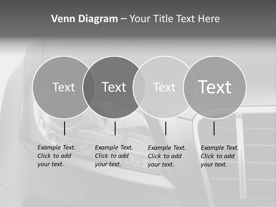 Black Car Isolated PowerPoint Template