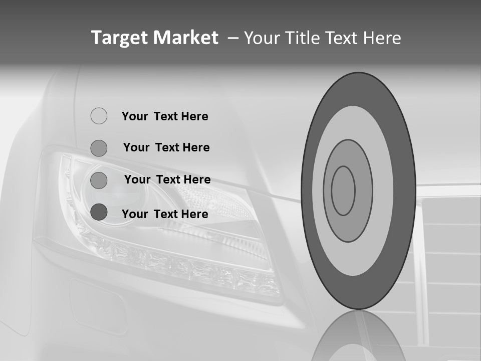 Black Car Isolated PowerPoint Template