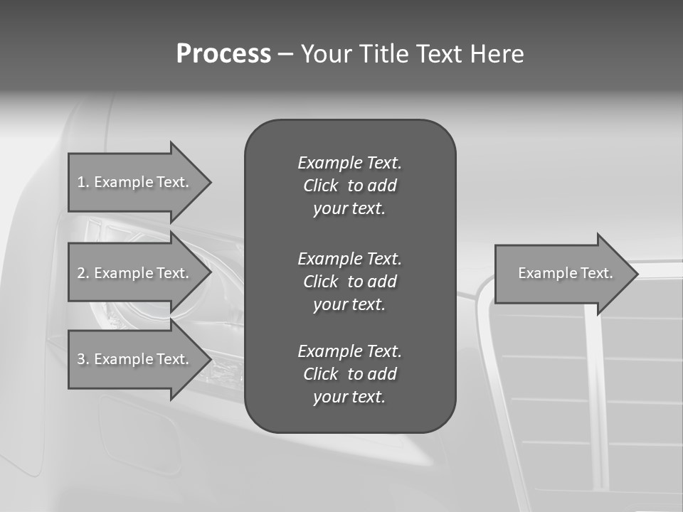 Black Car Isolated PowerPoint Template