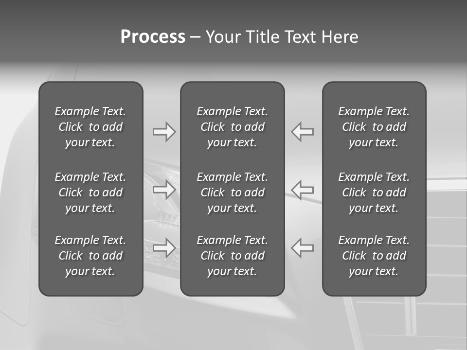 Black Car Isolated PowerPoint Template