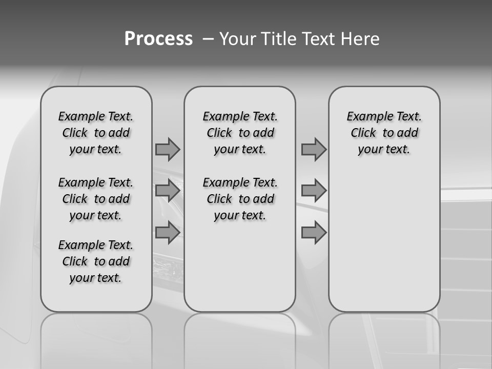 Black Car Isolated PowerPoint Template
