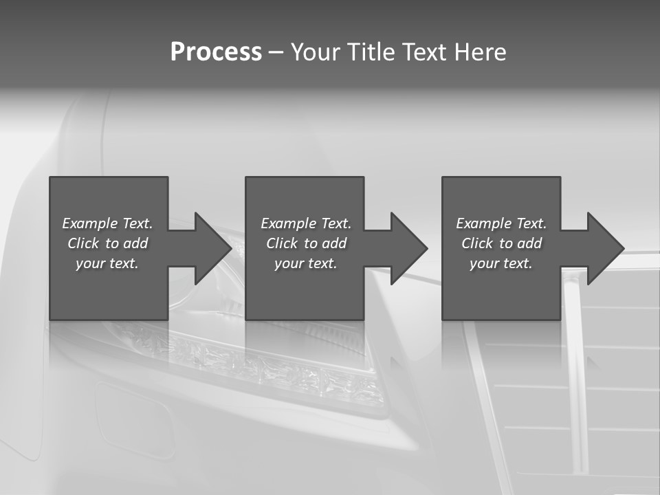 Black Car Isolated PowerPoint Template