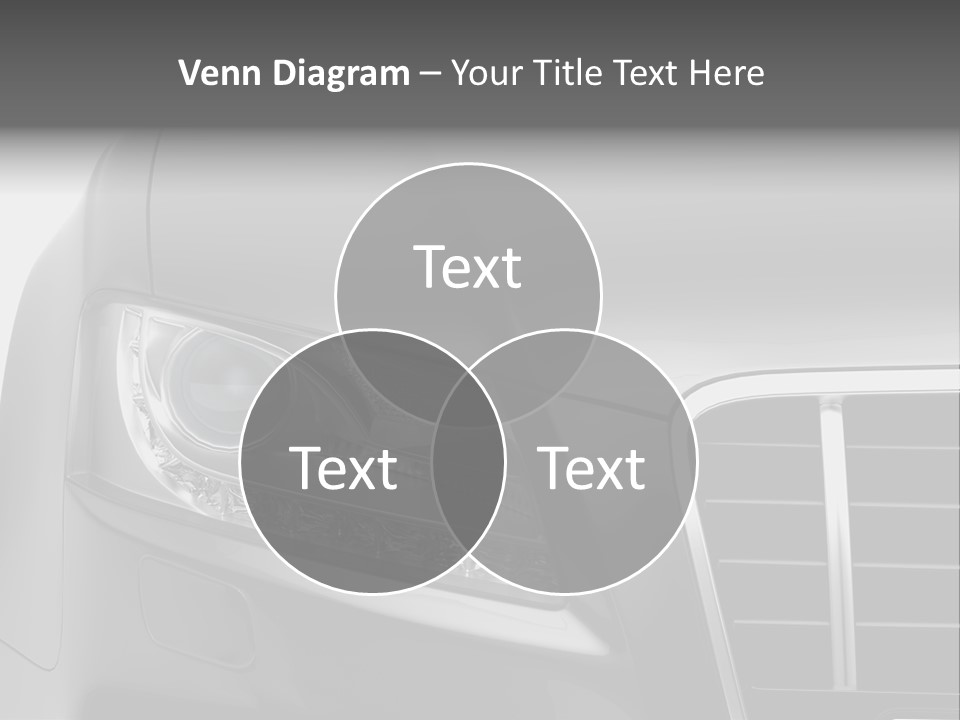 Black Car Isolated PowerPoint Template