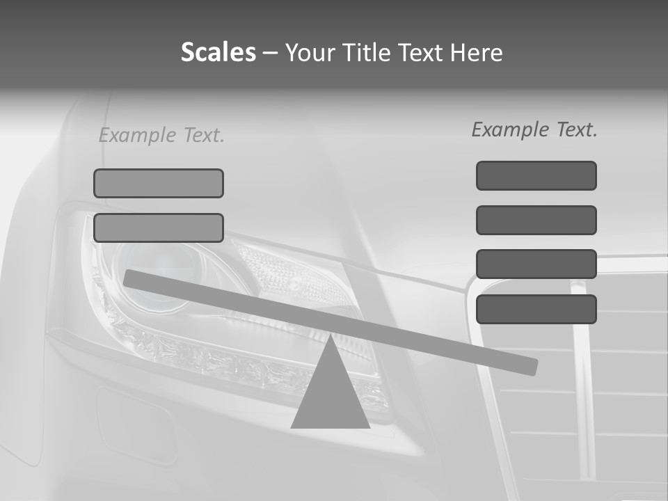 Black Car Isolated PowerPoint Template
