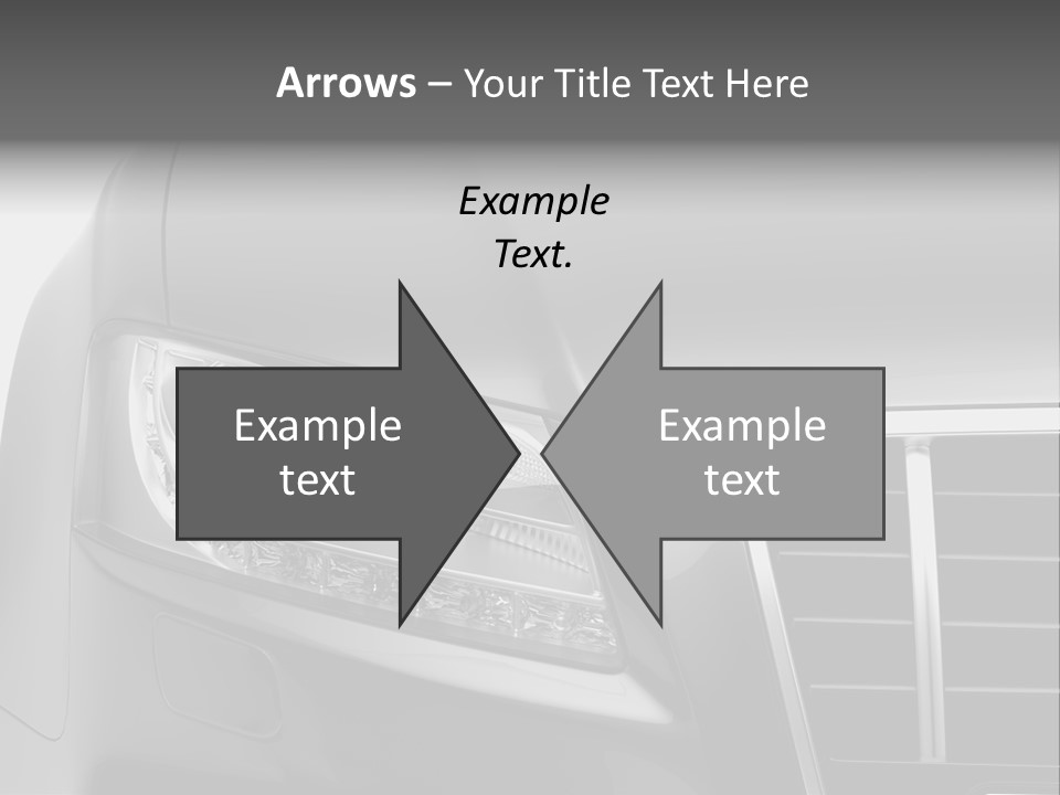Black Car Isolated PowerPoint Template