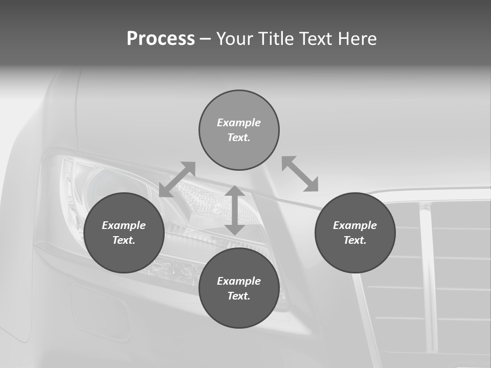 Black Car Isolated PowerPoint Template