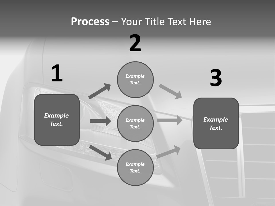 Black Car Isolated PowerPoint Template