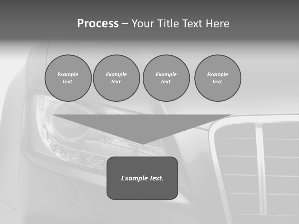 Black Car Isolated PowerPoint Template