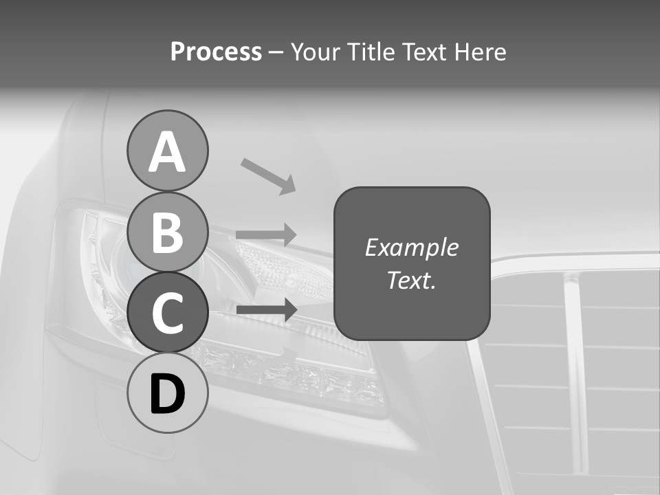Black Car Isolated PowerPoint Template