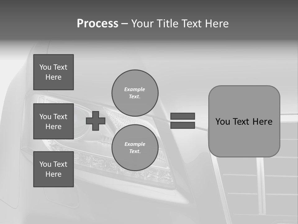 Black Car Isolated PowerPoint Template
